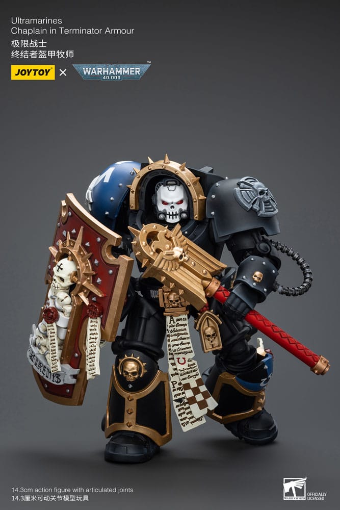 Warhammer 40K - Action Figure 1/18 - Ultramarines Chaplain in Terminator Armour