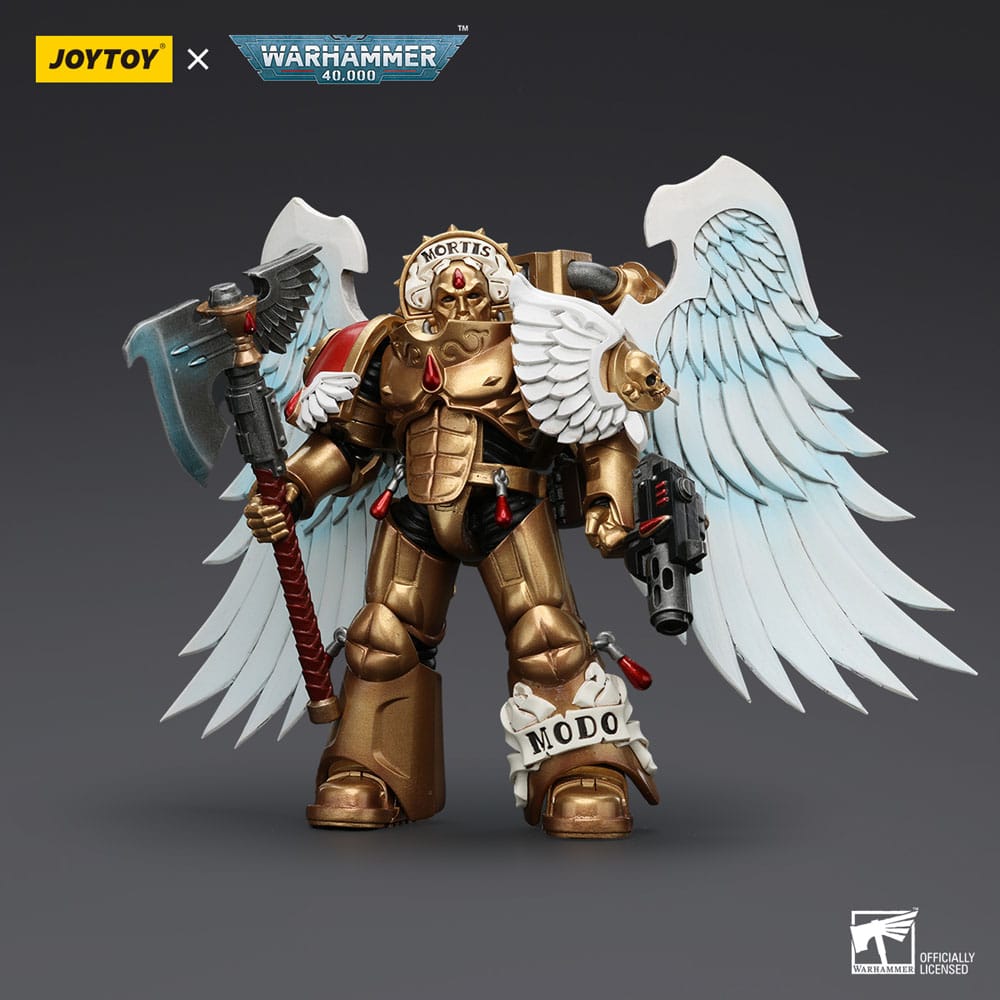 Warhammer 40,000 - Action Figure 1/18 - Blood Angels Sanguinary Guard with Encarmine Axe and Inferno Pistol