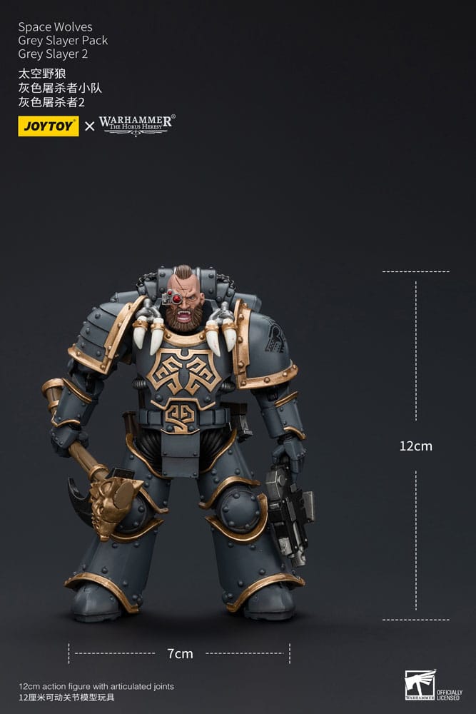 Warhammer The Horus Heresy - Action Figure 1/18 - Space Wolves Grey Slayer Pack Grey Slayer