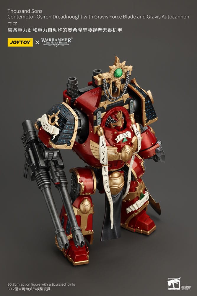Warhammer The Horus Heresy - Action Figure 1/18 - Thousand Sons Contemptor-Osiron Dreadnought with Gravis Force Blade And Gravis Autocannon 30 cm