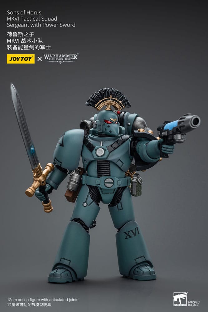 Warhammer The Horus Heresy - Action Figure 1/18 - Sons of Horus MKVI Tactical Squad Sergeant with Power Sword