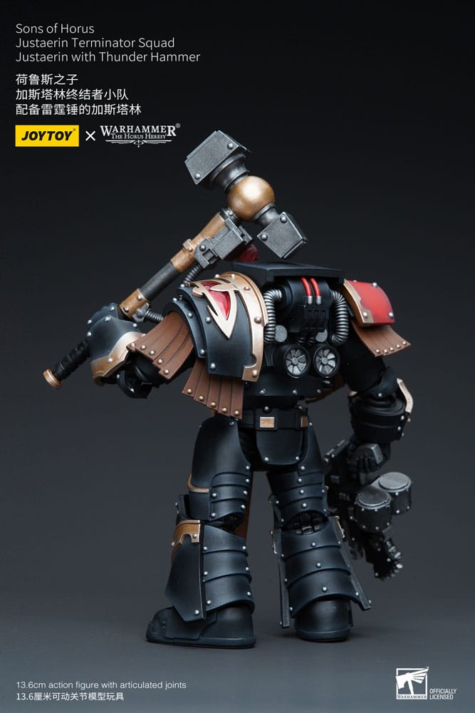 Warhammer The Horus Heresy - Action Figure 1/18 - Sons of Horus Justaerin Terminator Squad Justaerin with Thunder Hammer