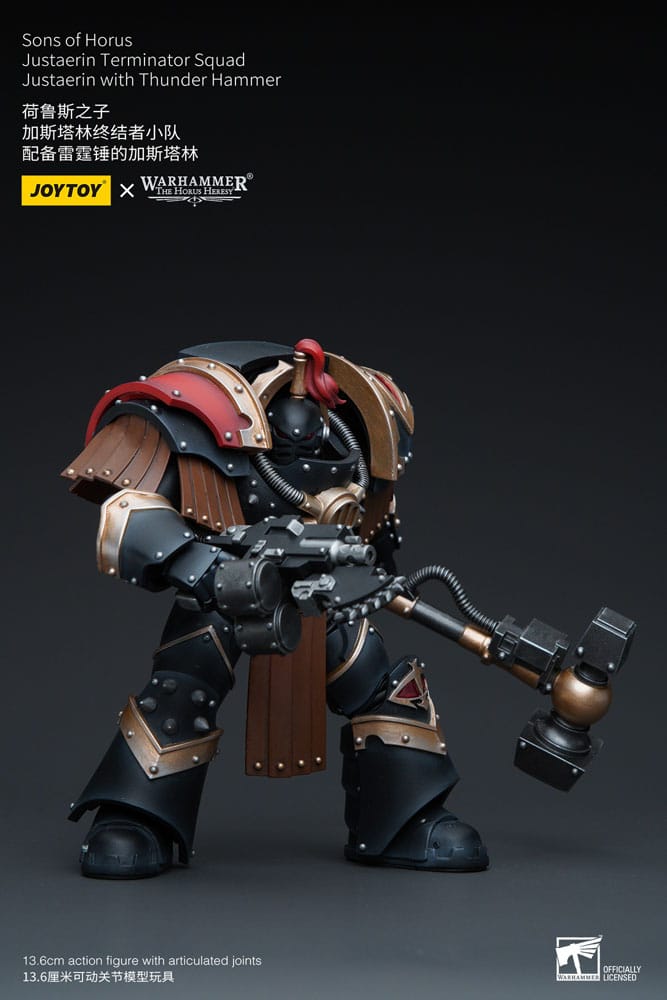 Warhammer The Horus Heresy - Action Figure 1/18 - Sons of Horus Justaerin Terminator Squad Justaerin with Thunder Hammer