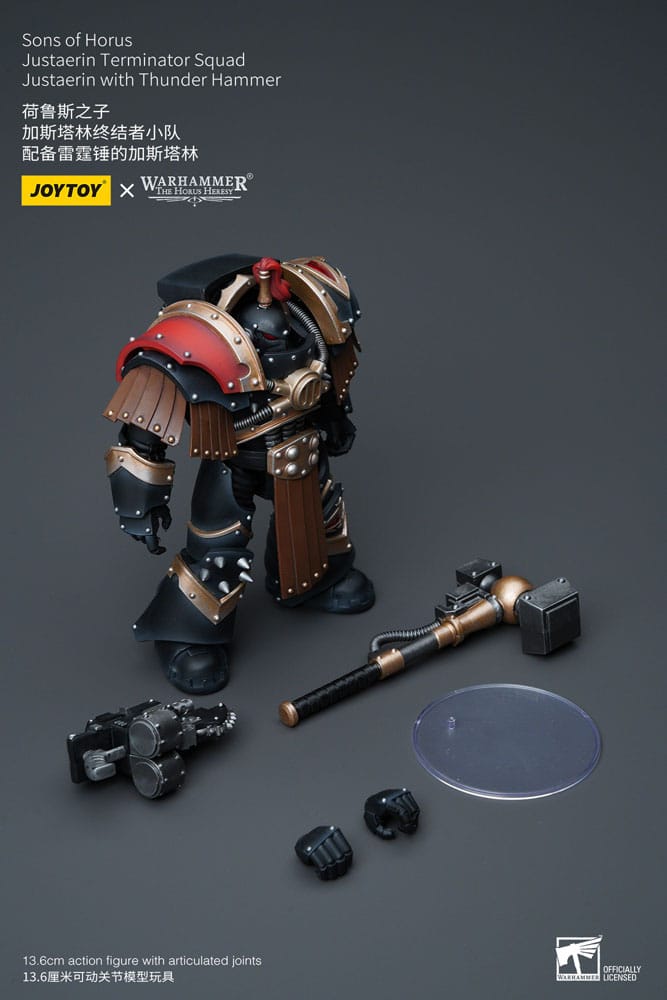 Warhammer The Horus Heresy - Action Figure 1/18 - Sons of Horus Justaerin Terminator Squad Justaerin with Thunder Hammer