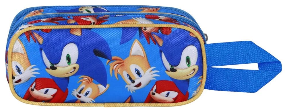 Sonic - The Hedgehog 3D Double Pencil case SEGA Go Blue