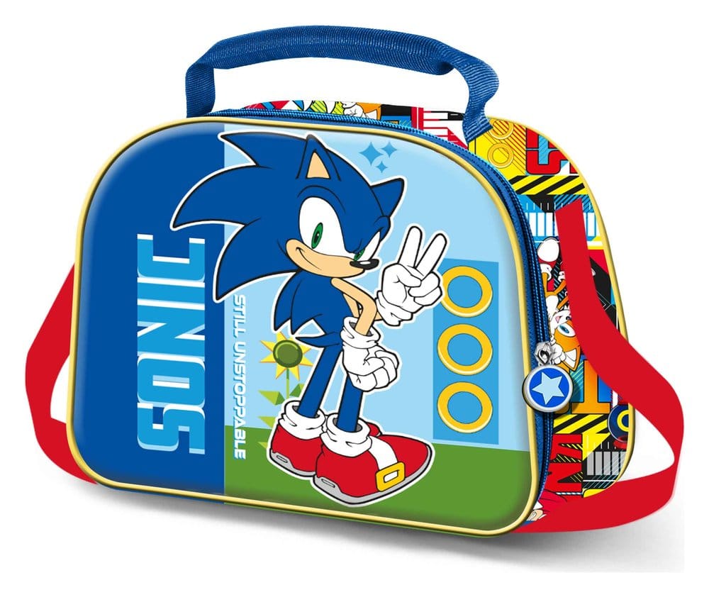 Sonic - The Hedgehog 3D Lunch Bag SEGA Unstoppable Blue