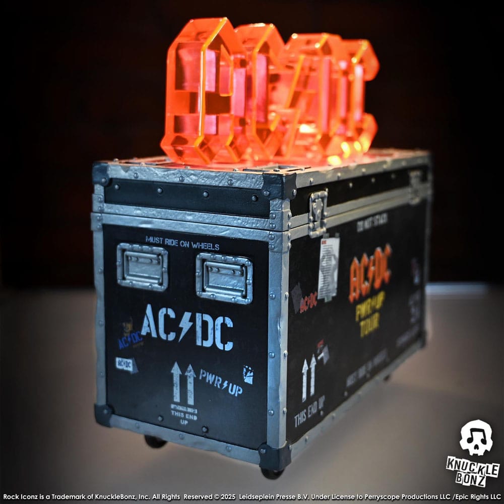 AC/DC Rock Ikonz On Tour Statue PWR UP Tour Road Case