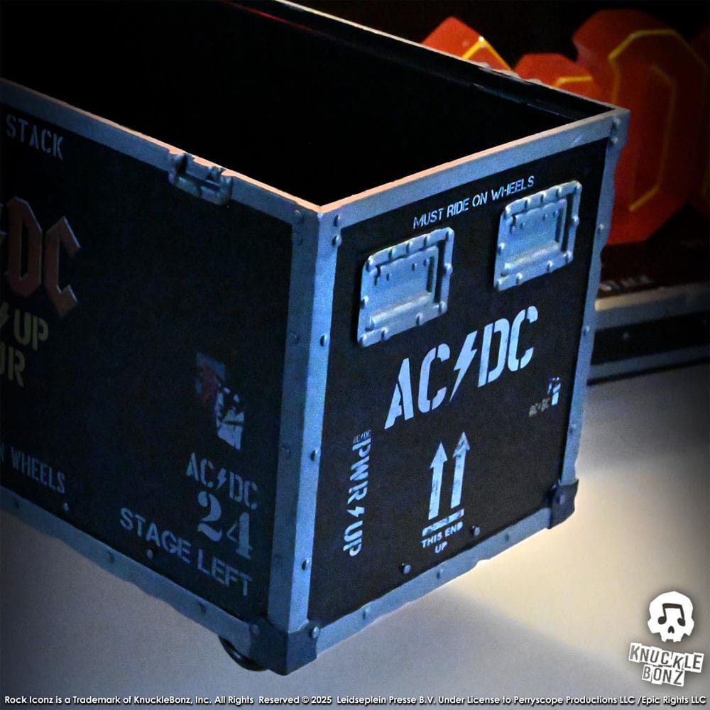 AC/DC Rock Ikonz On Tour Statue PWR UP Tour Road Case