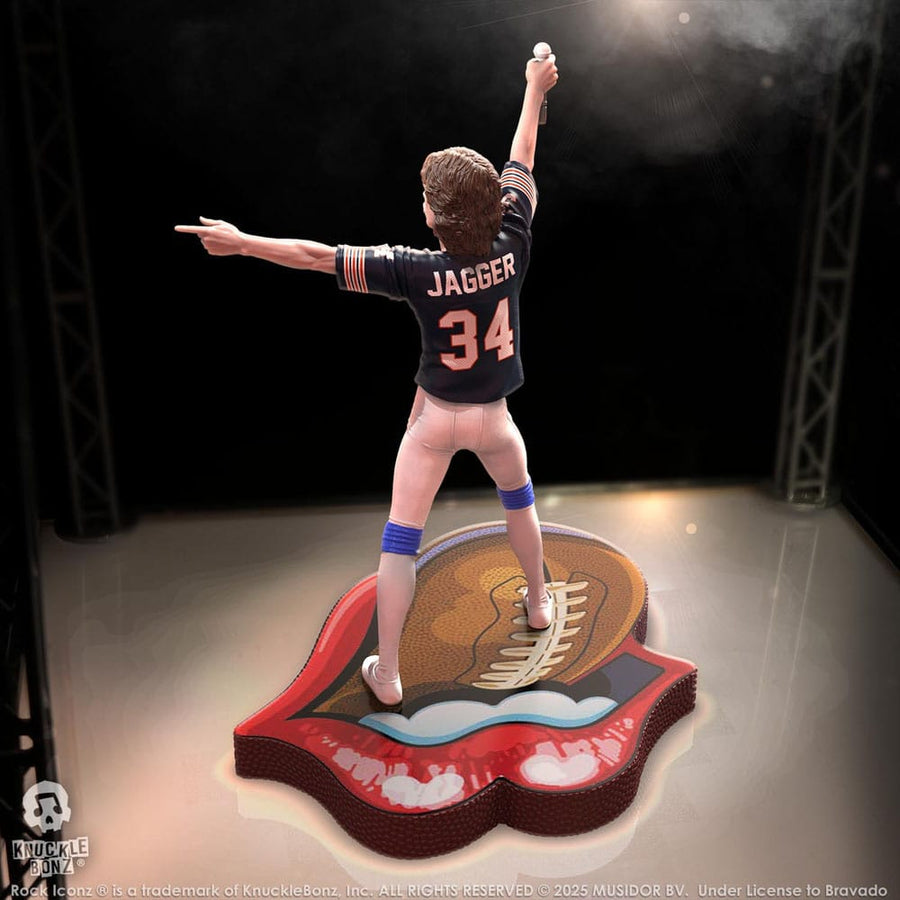 Rolling Stones Rock Iconz Statue Mick Jagger US Tour 1981 (Black Jersey) 22 cm