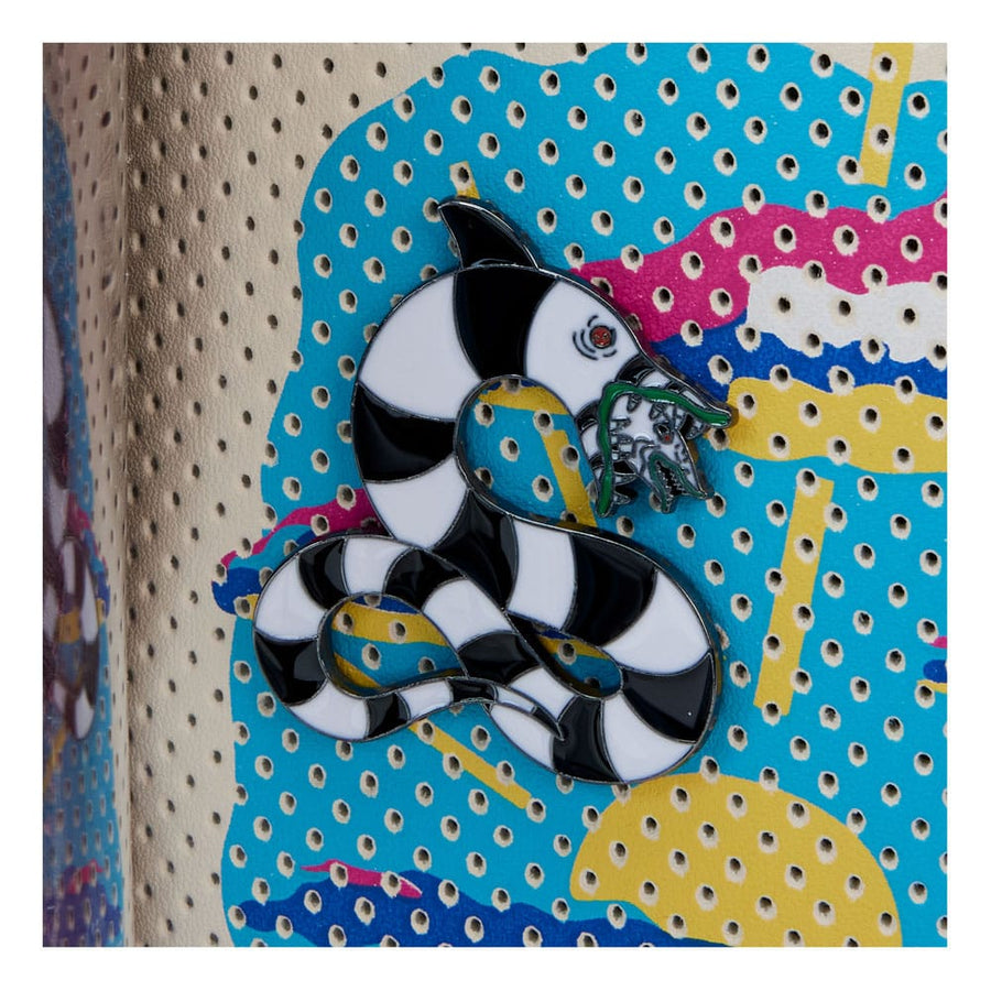 Beetlejuice by Loungefly Backpack Mini Handbook for the recently Deceased Pin Trader