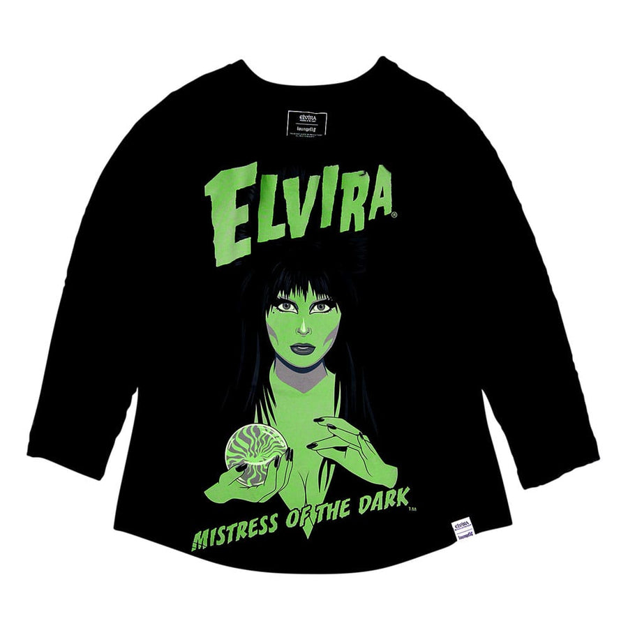 Elivira by Loungefly Tee T-Shirt Unisex Shirred Raglan Size XXL