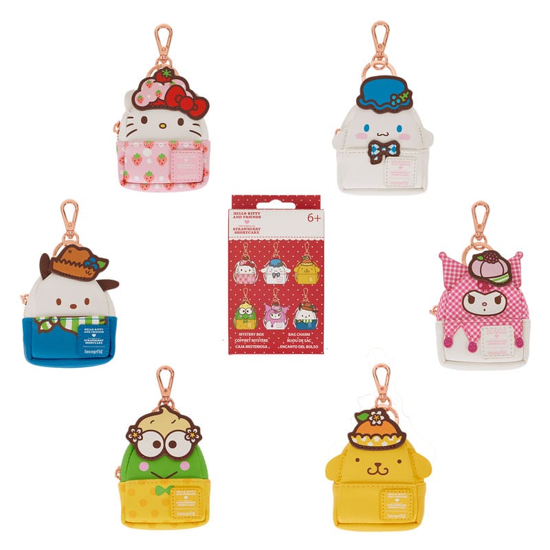 Sanrio by Loungefly Keychains Mini Backpack Strawberry Shortcake Blind Box Assortment (15)