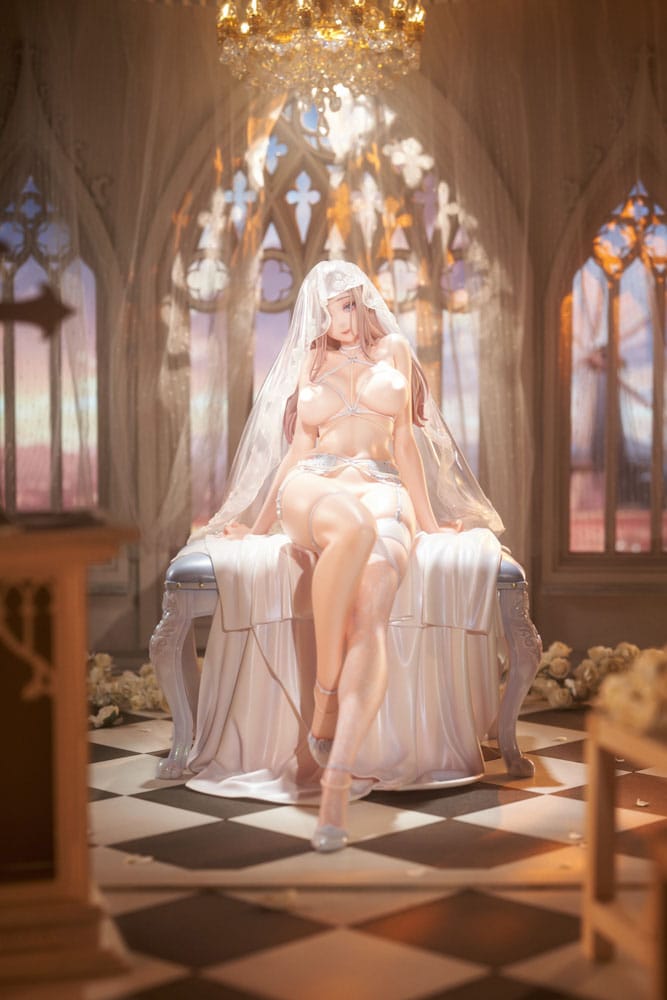 Original IllustrationPVC Statue 1/4 Marry me Illustrated by LOVECACAO Bonus Inclusive Limited Edition 31 cm