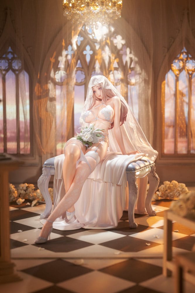 Original IllustrationPVC Statue 1/4 Marry me Illustrated by LOVECACAO Bonus Inclusive Limited Edition 31 cm