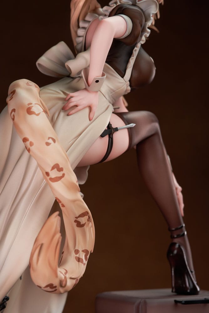 Original Character PVC Statue 1/7 Battle Maid Different Species Leopard Cat Maria Deluxe Edition 24 cm