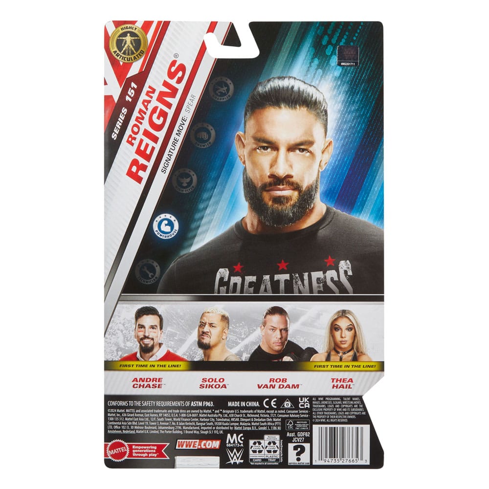 WWE Main Event Series Action Figure Roman Reigns 15 cm