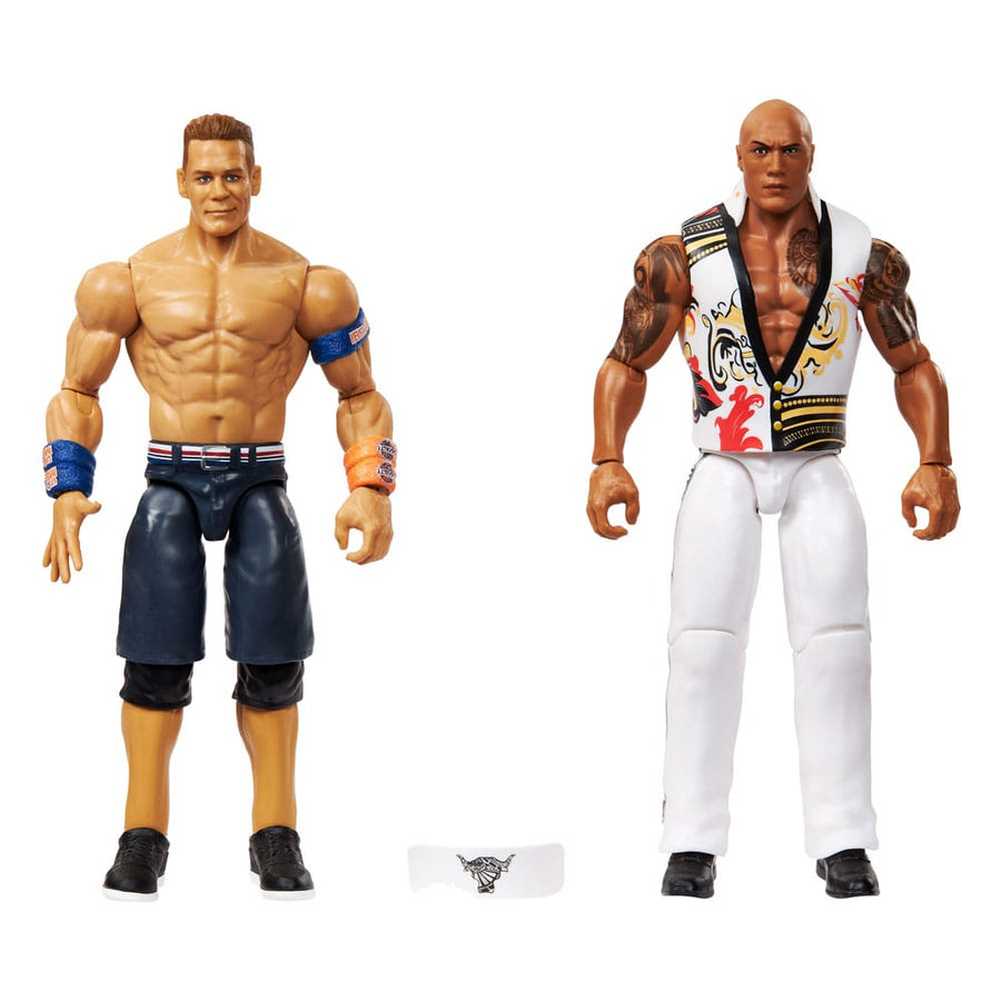 WWE Main Event Showdown Action Figures The Rock Final Boss vs John Cena 2-Pack 15 cm