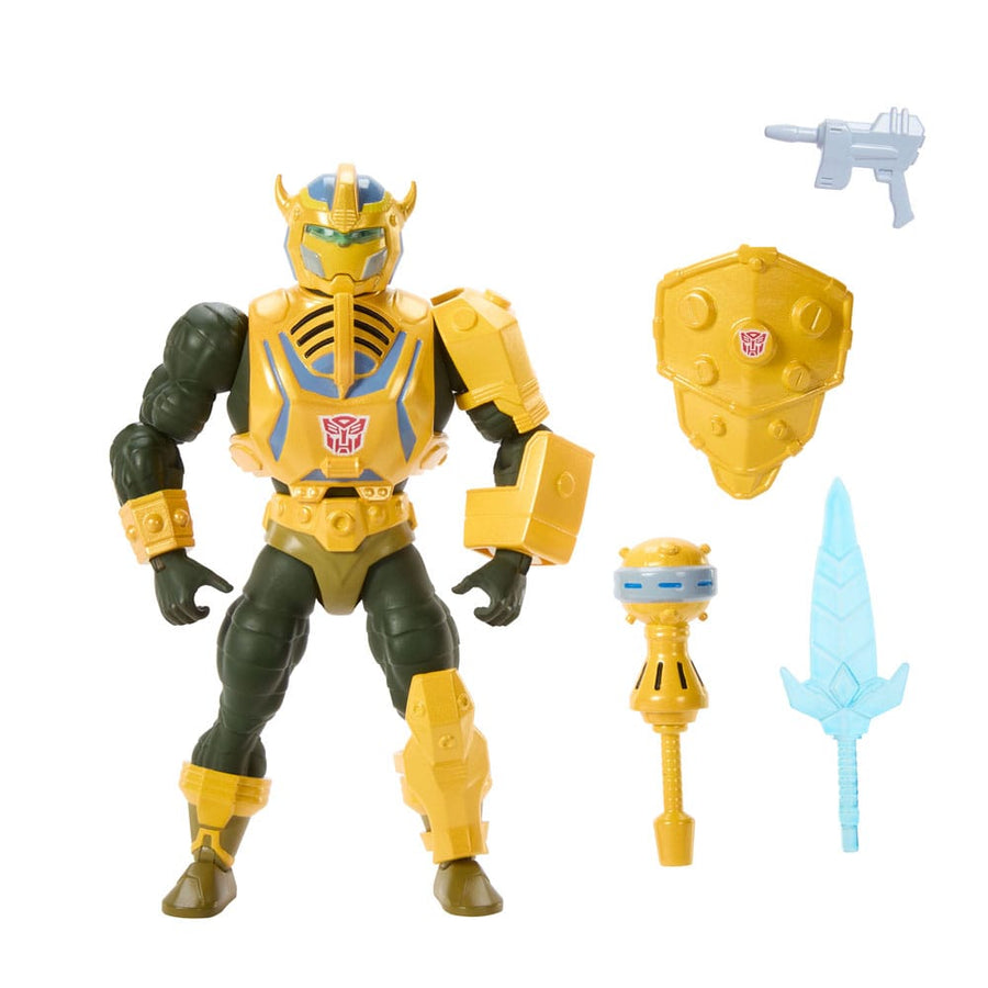 Masters of the Universe x Transformers Action Figure Bumblebee Armor Man-At-Arms European Exclusive 14 cm