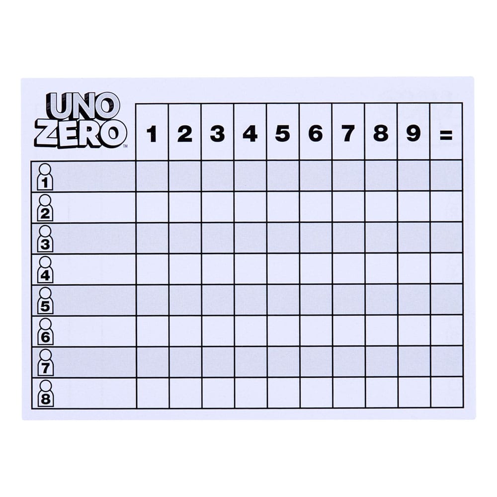 UNO Zero Card Game