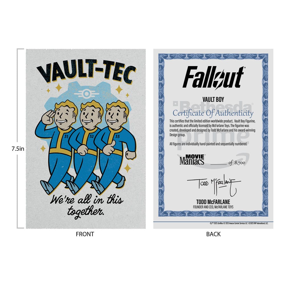 Fallout Movie Maniacs Action Figure Vault Boy Version 1 14 cm