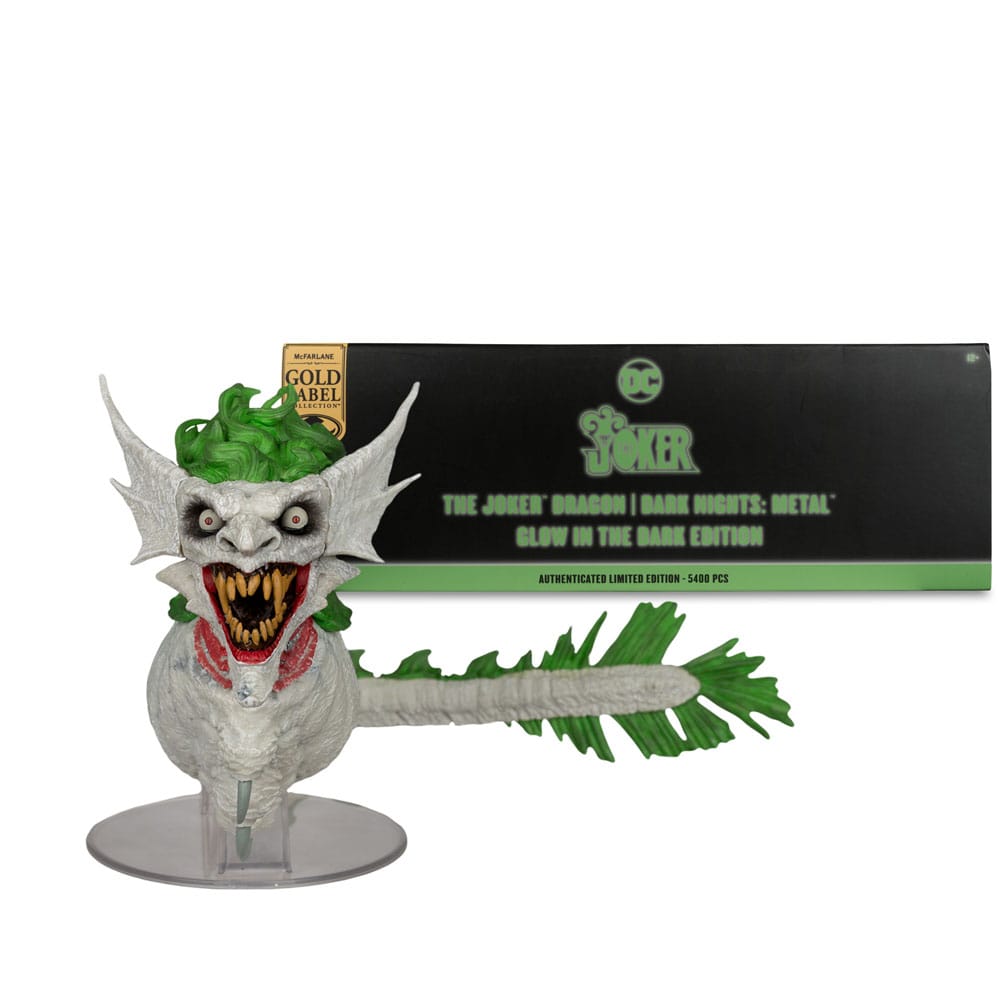 DC Comics - Dark Nights: Metal DC Multiverse Action Figure - The Joker Dragon Glow in the Dark Edition (Gold Label)