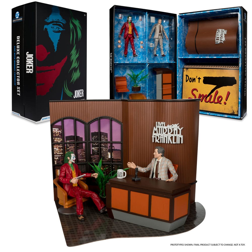 DC Comics - Joker DC Multiverse (Joker Movie) Deluxe Colllector Action Figure - The Joker (Live with Murray Franklin) Limited Edition