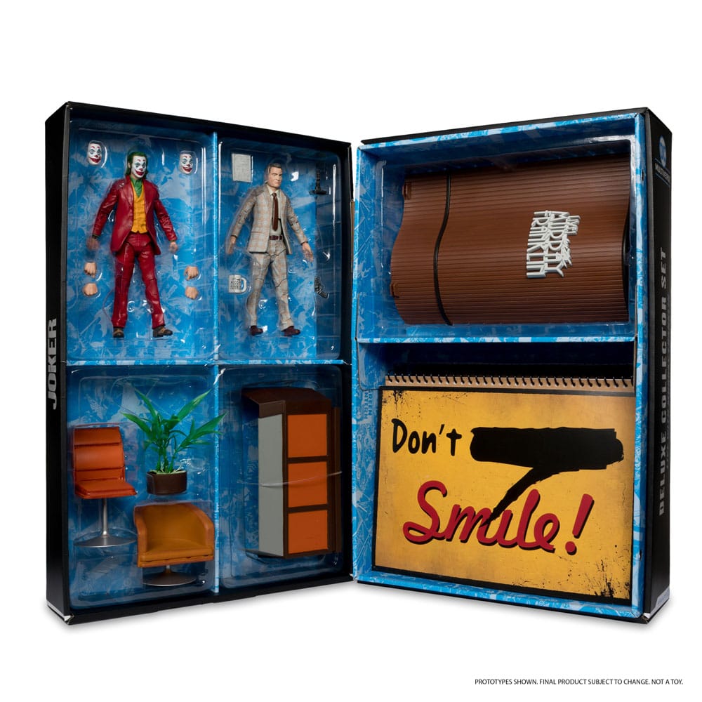 DC Comics - Joker DC Multiverse (Joker Movie) Deluxe Colllector Action Figure - The Joker (Live with Murray Franklin) Limited Edition