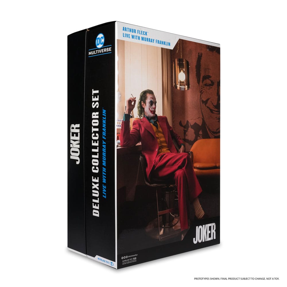 DC Comics - Joker DC Multiverse (Joker Movie) Deluxe Colllector Action Figure - The Joker (Live with Murray Franklin) Limited Edition