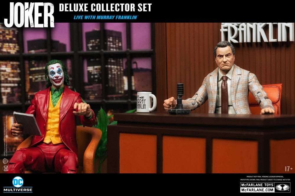 DC Comics - Joker DC Multiverse (Joker Movie) Deluxe Colllector Action Figure - The Joker (Live with Murray Franklin) Limited Edition