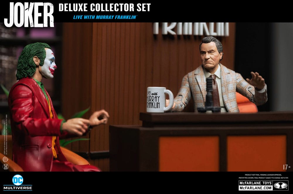 DC Comics - Joker DC Multiverse (Joker Movie) Deluxe Colllector Action Figure - The Joker (Live with Murray Franklin) Limited Edition