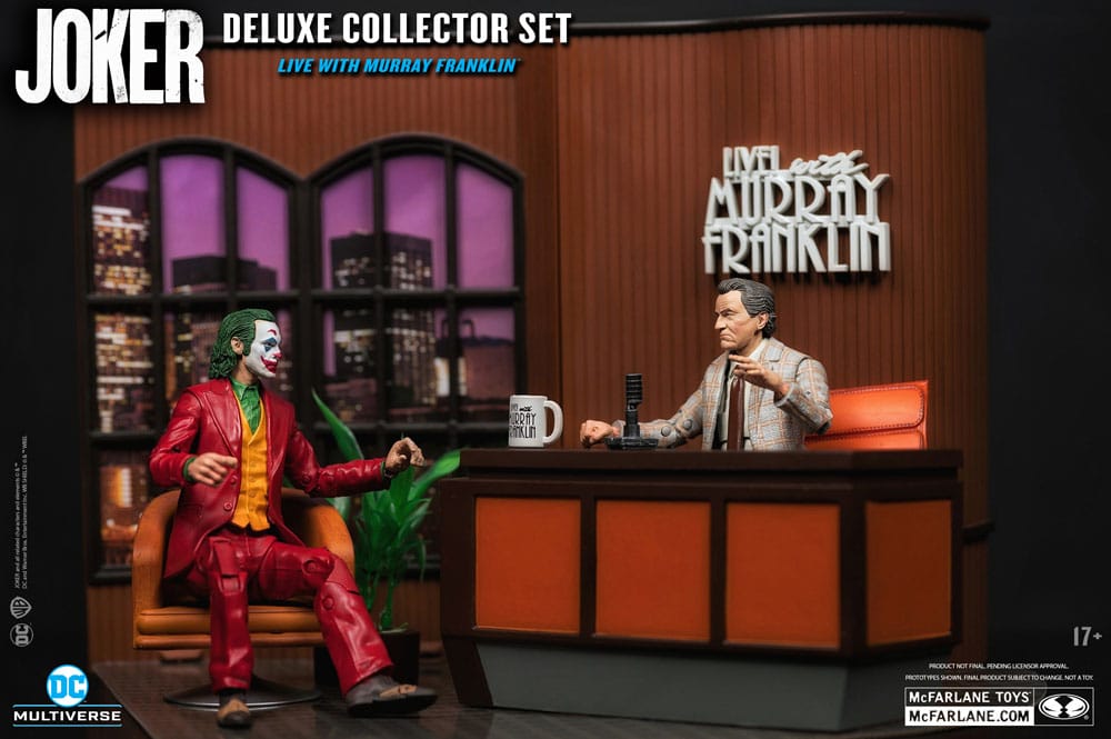 DC Comics - Joker DC Multiverse (Joker Movie) Deluxe Colllector Action Figure - The Joker (Live with Murray Franklin) Limited Edition