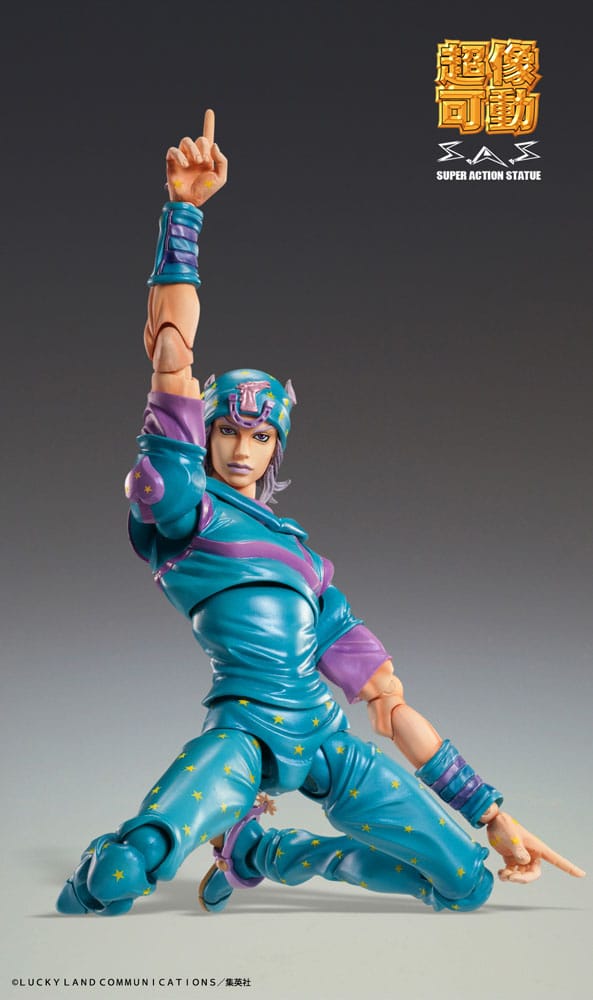 JoJo's Bizarre Adventure Part7 Steel Ball Run Super Action Action Figure Chozokado Gyro Zeppeli Third 16 cm