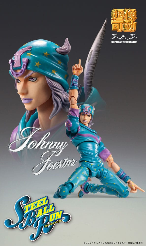 JoJo's Bizarre Adventure Part7 Steel Ball Run Super Action Action Figure Chozokado Gyro Zeppeli Third 16 cm