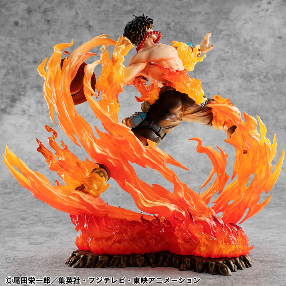 One Piece P.O.P NEO-Maximum PVC Statue Portgas D. Ace 15th Anniversary Super Limited Reprint Ver. 23 cm