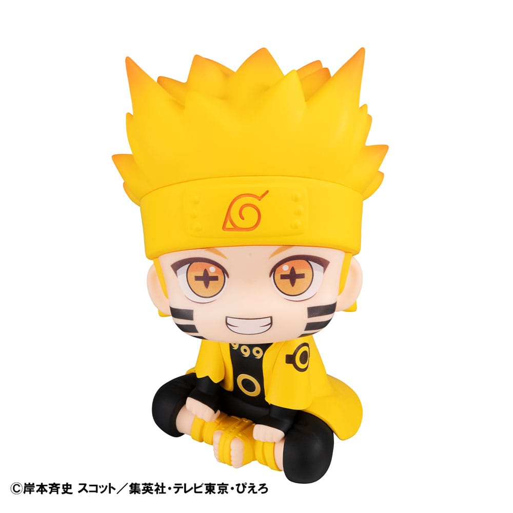 Naruto Shippuden Look Up PVC Statue Naruto Uzumaki Six Paths Sage Mode & Minato Namikaze 11 cm (with gift)