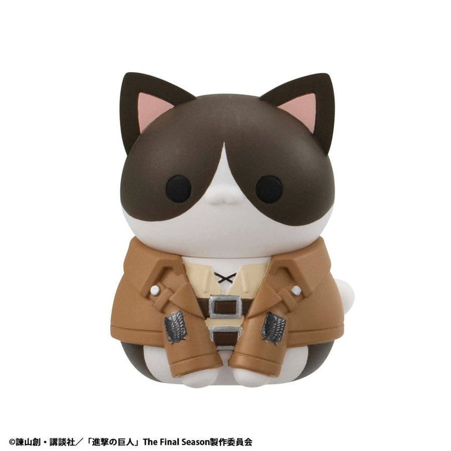 Attack on Titan Mega Cat Project Attack on Tinyan Trading Figures Gathering Scout Regiment danyan! 3 cm Assortment (8)