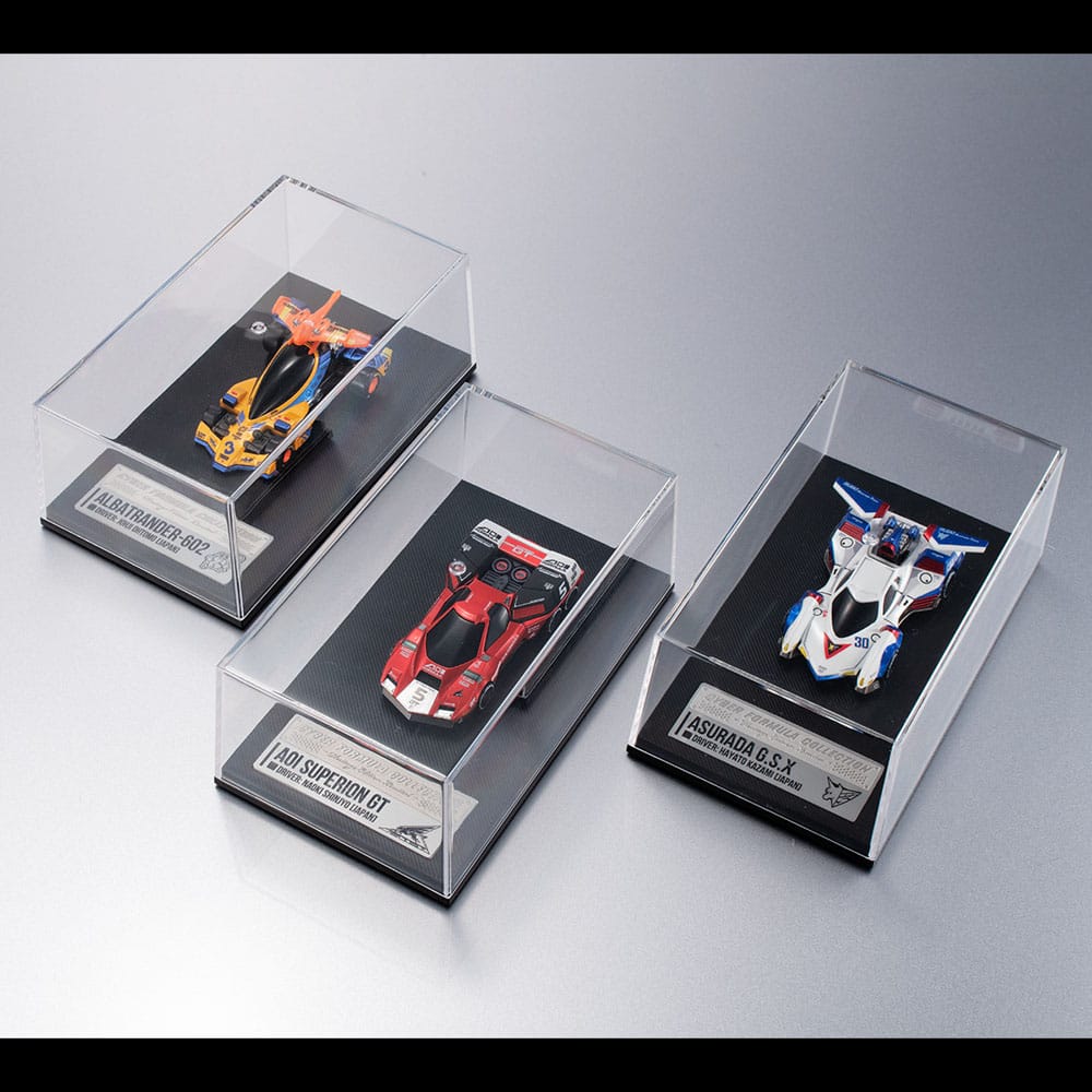 Future GPX Cyber Formula Vehicles 3-Pack Asurada G.S.X & Albatrander 602 & Aoi Superion GT Set Heritage Edition 7 cm