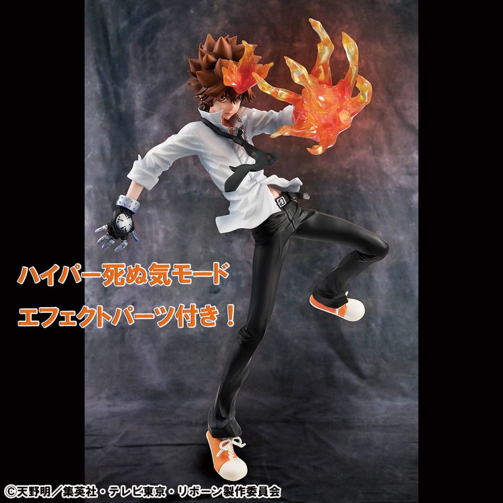 Katekyo Hitman Reborn! G.E.M. Series PVC Statue Tsunayoshi Sawada & Kyoya Hibari & Reborn Set 21 cm
