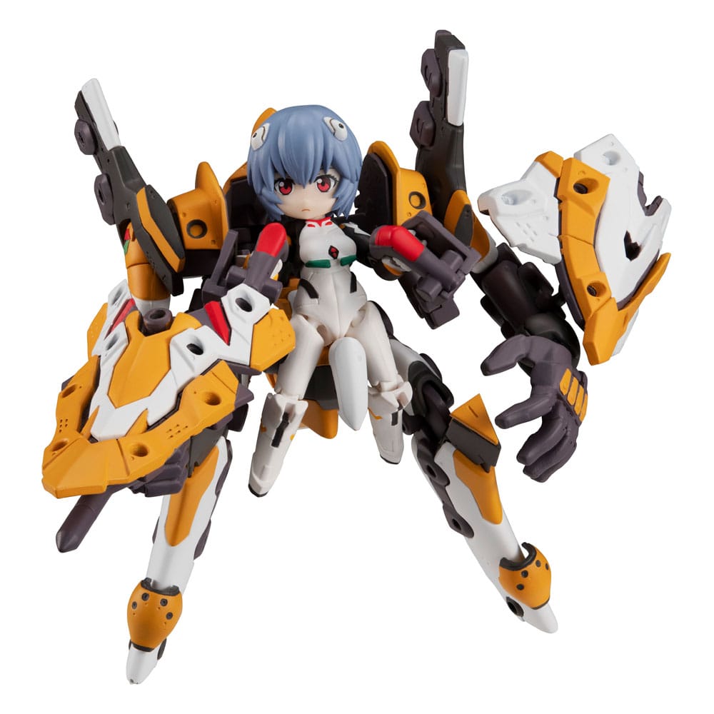 Evangelion Desktop Army Figures Ayanami Rei & Evangelion No. 0 (Kai) 15 cm