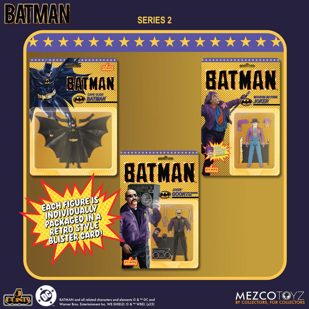 Batman (1989) 5 Points Action Figures 9 cm Series 2 Assortment (24)