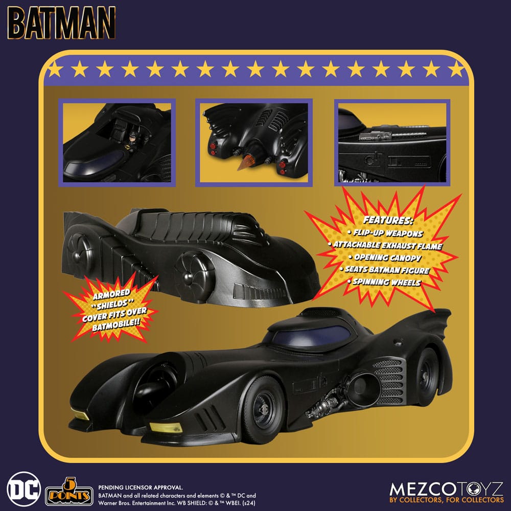 DC Comics - Batman (1989) 5 Points Vehicle Batmobile