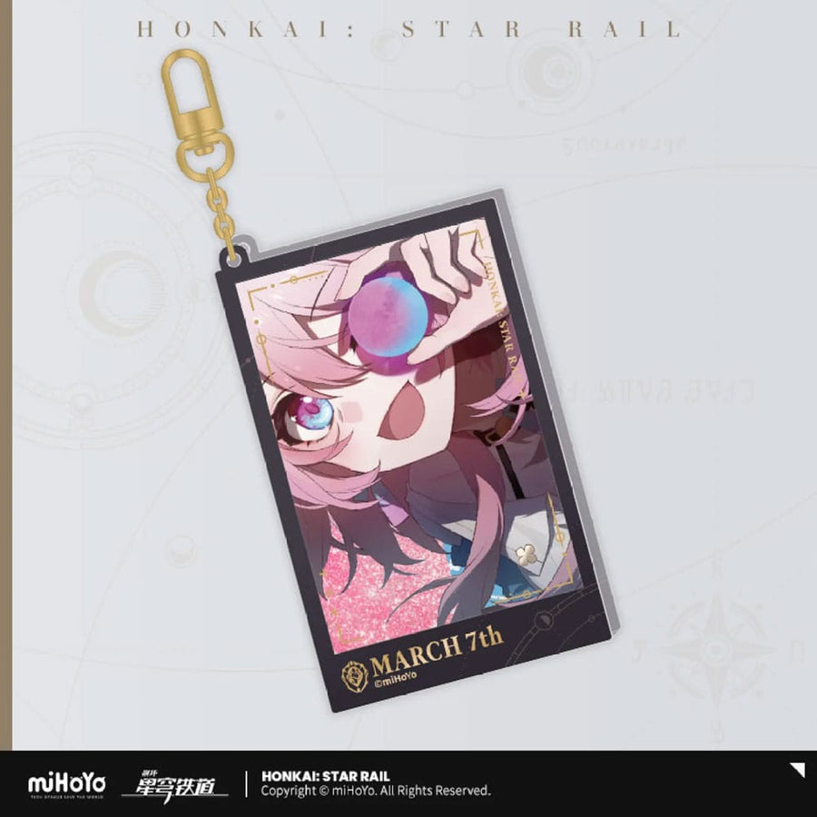 Honkai: Star Rail Countdown Departure Series Acrylic Keychain March 7th Glitter 9 cm