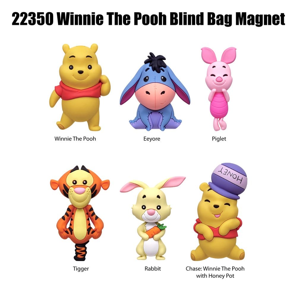 Winnie the Pooh Magnets blind pack Series 1 Display (12)