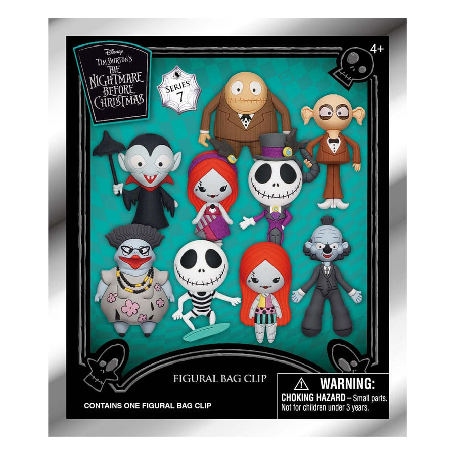 Nightmare before Christmas Charm 3D PVC Bag Clips Series 7 Display (24)