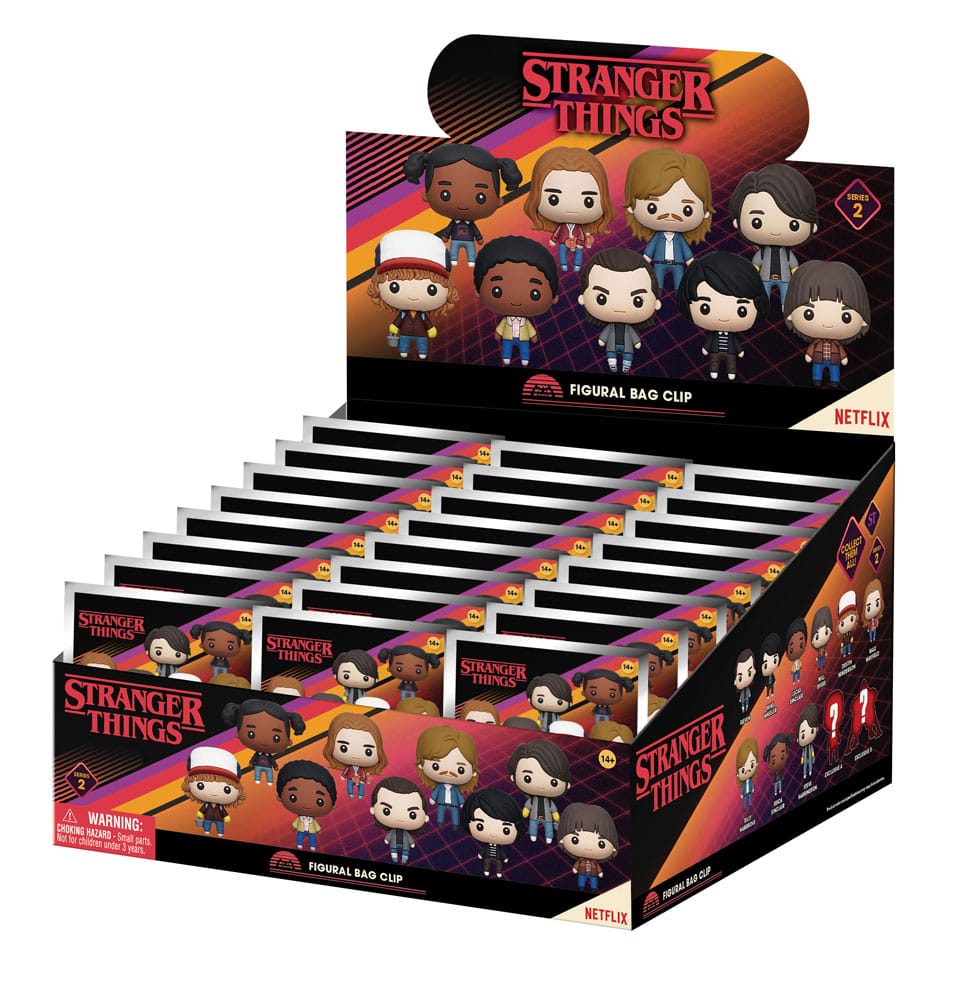 Stranger Things 3D PVC Bag Clips Series 2 Display (24)