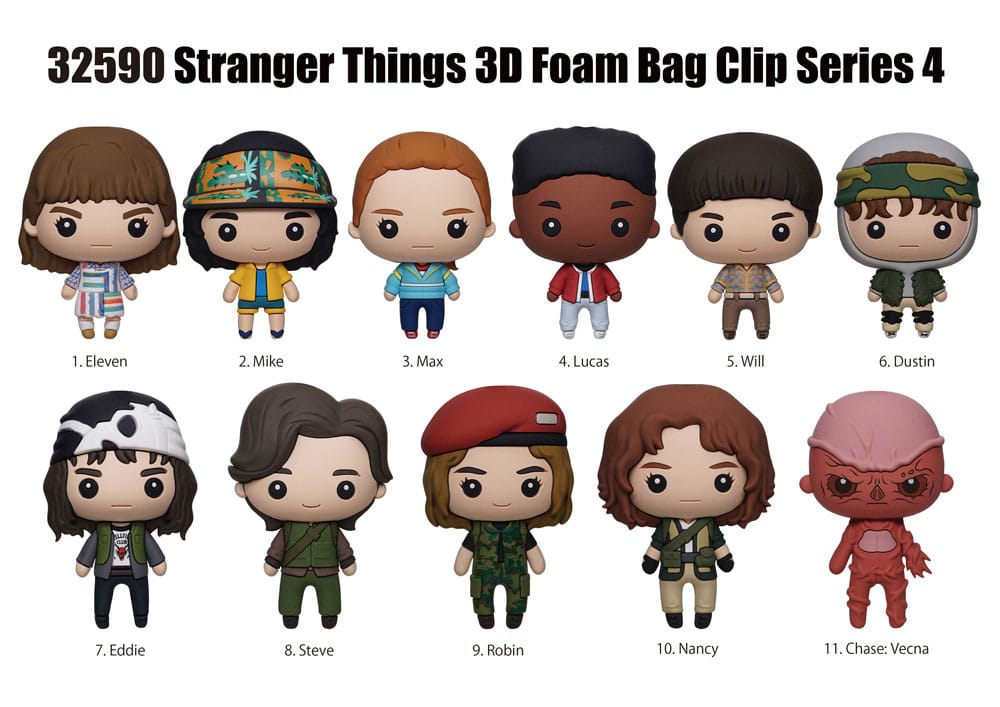 Stranger Things 3D PVC Bag Clips Series 4 Display (24)