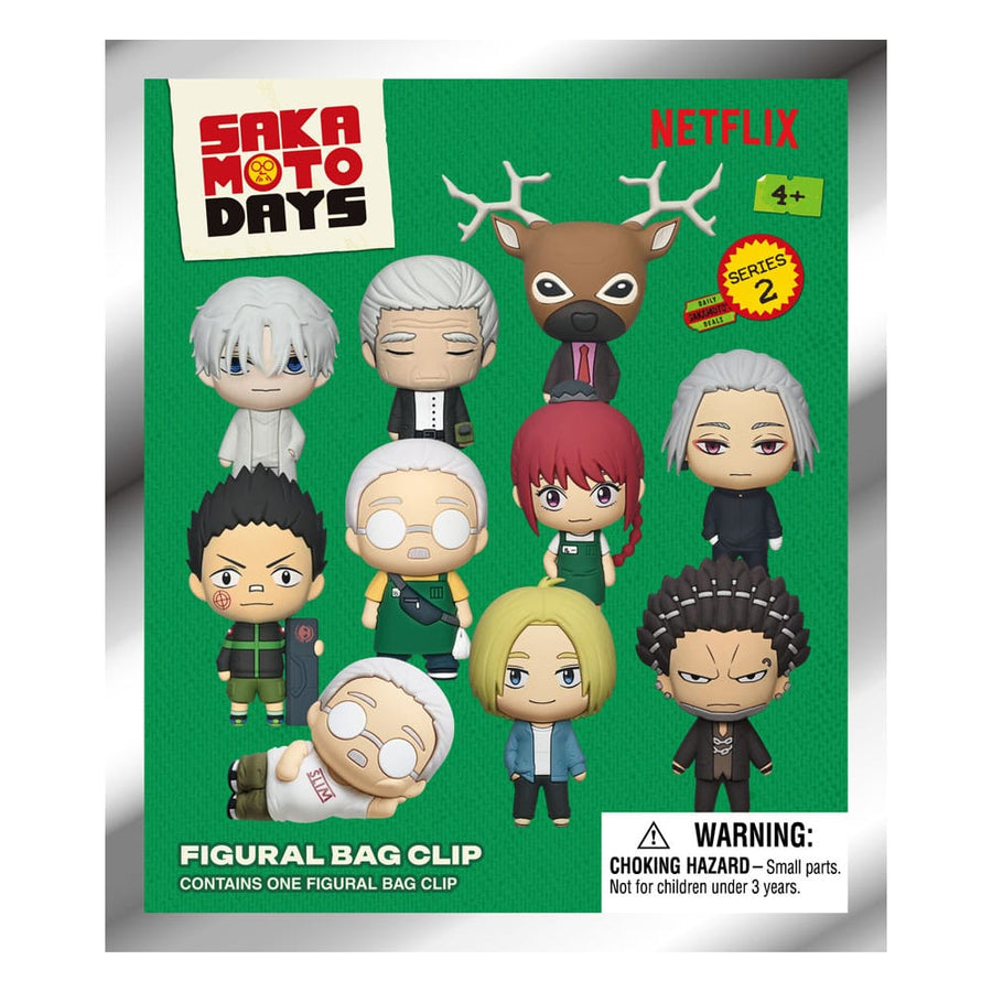 Sakamoto Days 3D Foam Bag Clips Series 2 Display (24)