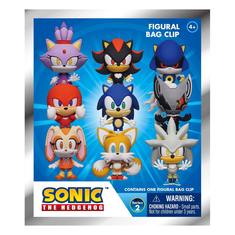 Sonic - The Hedgehog 3D PVC Bag Clips Series 2 Display (24)