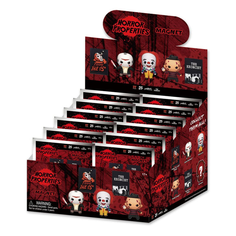 Warner Brothers 3D 3D Magnets Horror Series 1 Display (12)