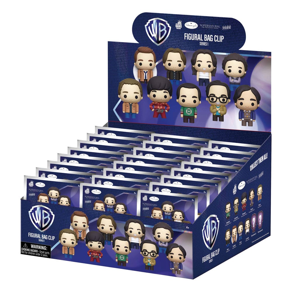 Warner Brothers TV 3D PVC Bag Clips Series 1 Display (24)